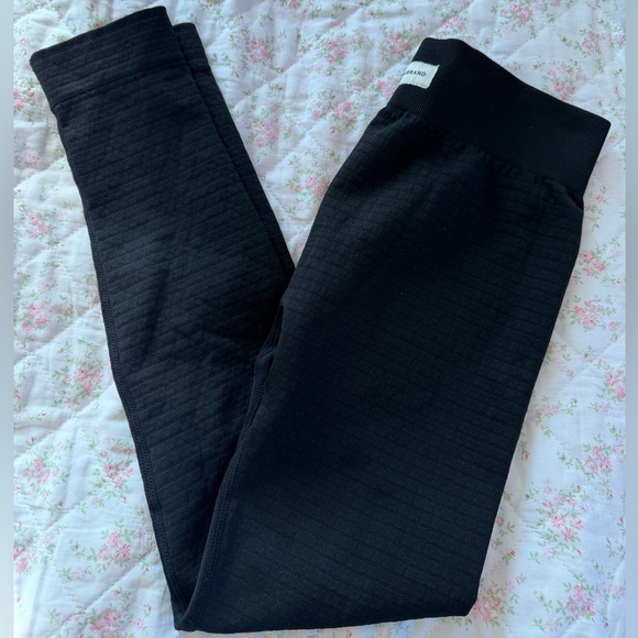 Lucky Brand Pants - Lucky Brand Black Quilted-Texture Kids Leggings